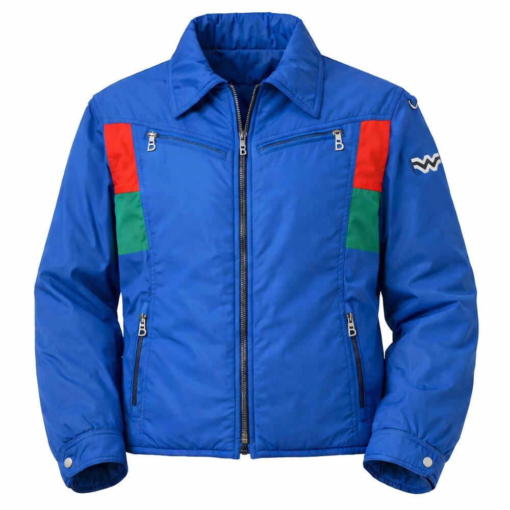 Vintage 80s Bogner Colorblock‎ Ski Jacket Blue Red Green Made Womens EU42 US Med
